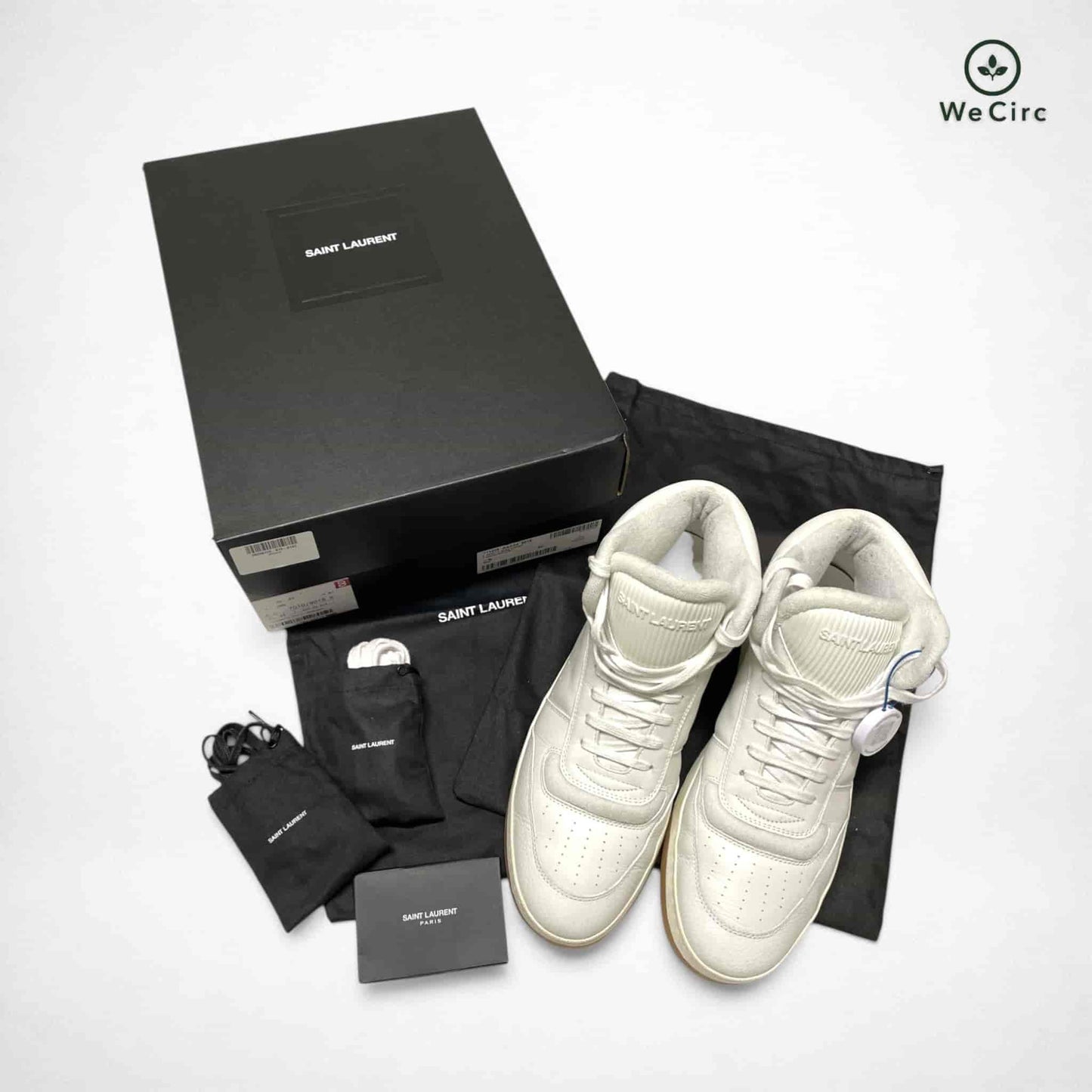 Yves Saint Laurent SL/80 High Top Sneaker Weiß 45 - Hauptansicht