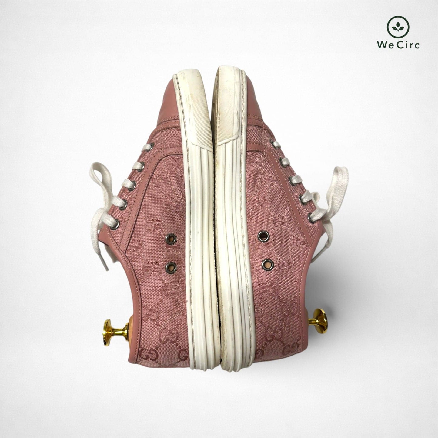 Canvas Monogram Low Top Sneaker Rosa 36.5 - Detailbild