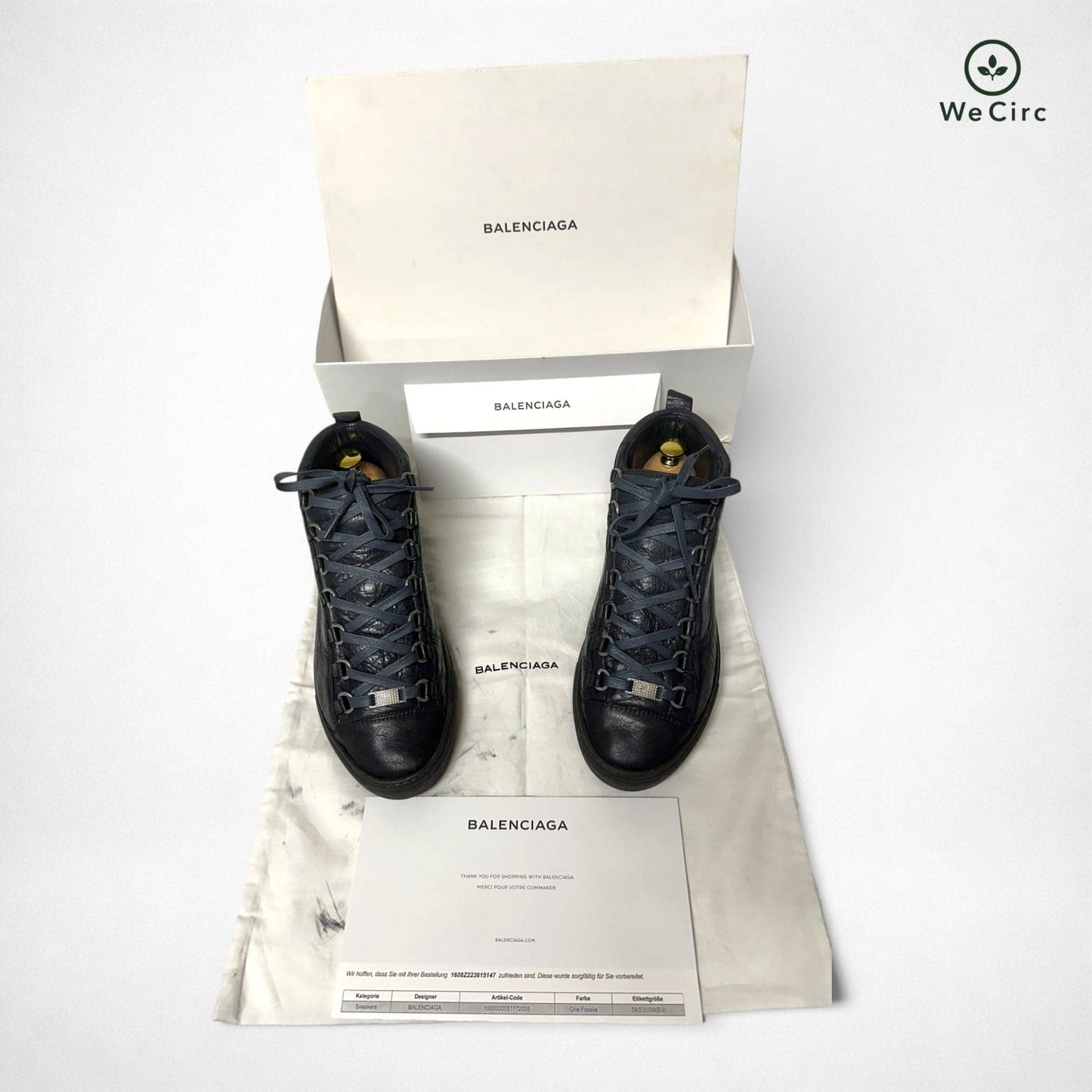 Arena High Top Sneaker Grau 39 - Hauptansicht