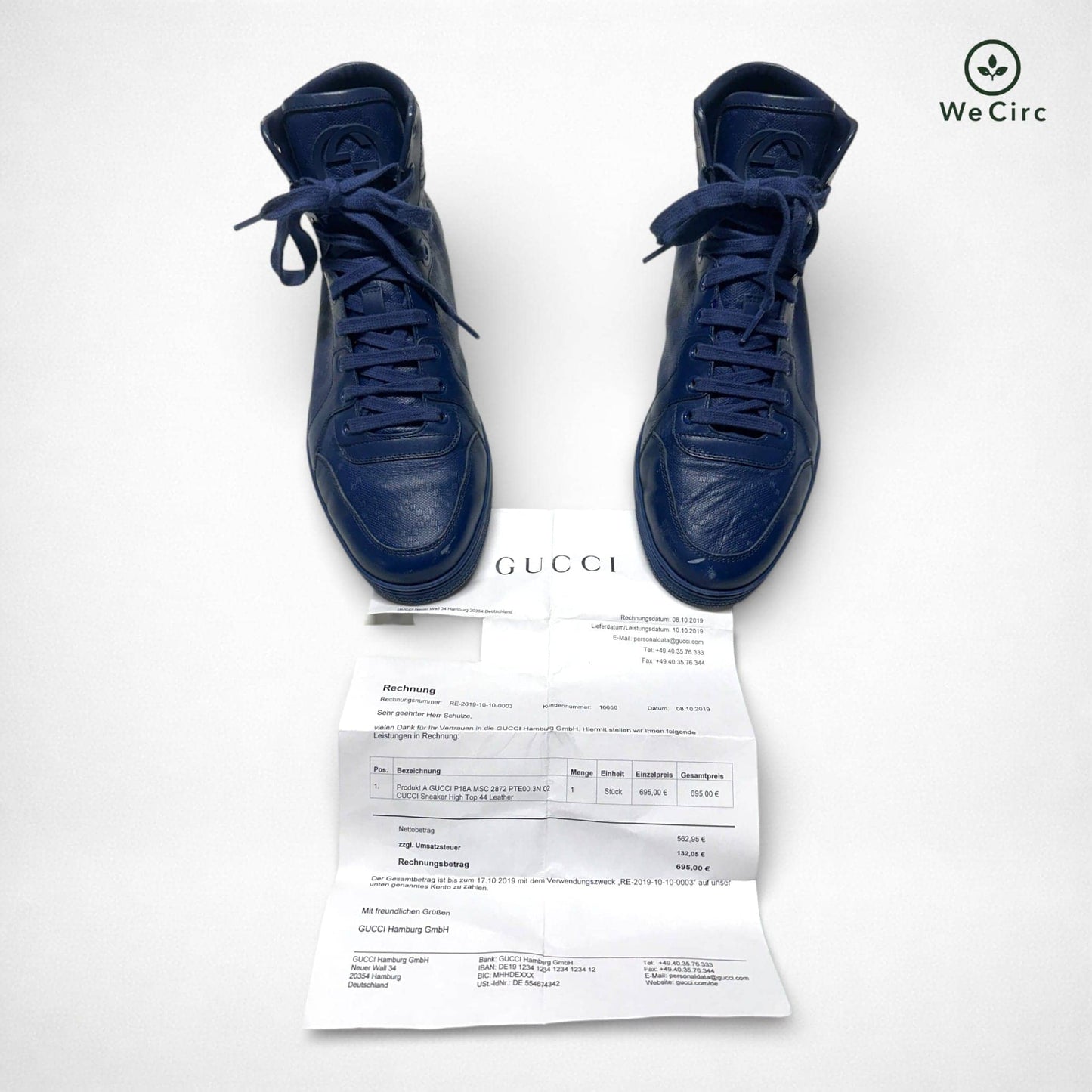 Coba High Top Sneaker Navy 44 - Hauptansicht