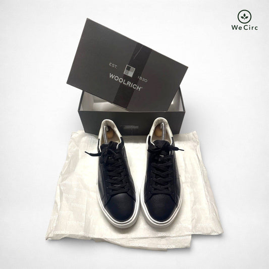 Leder Low Top Sneaker Schwarz 39 - Hauptansicht