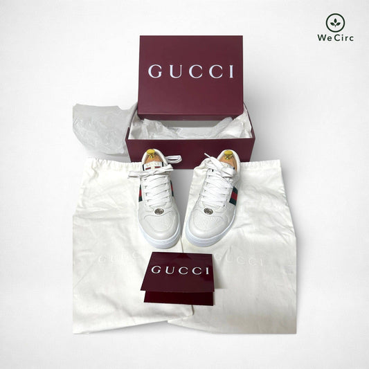 Gucci Screener Embossed Sneaker Weiß 37.5 - Hauptansicht