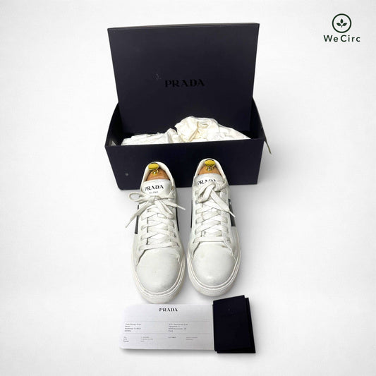 Prada Downtown Sneaker Weiß 39.5 - Hauptansicht