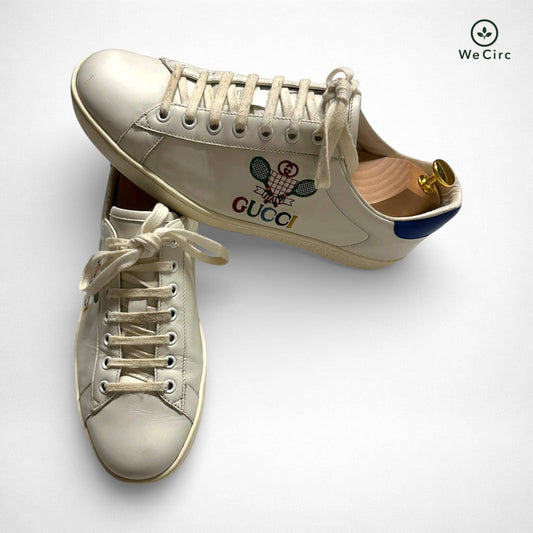 Gucci Ace Sneaker Tennis Print Weiß 41 - Hauptansicht