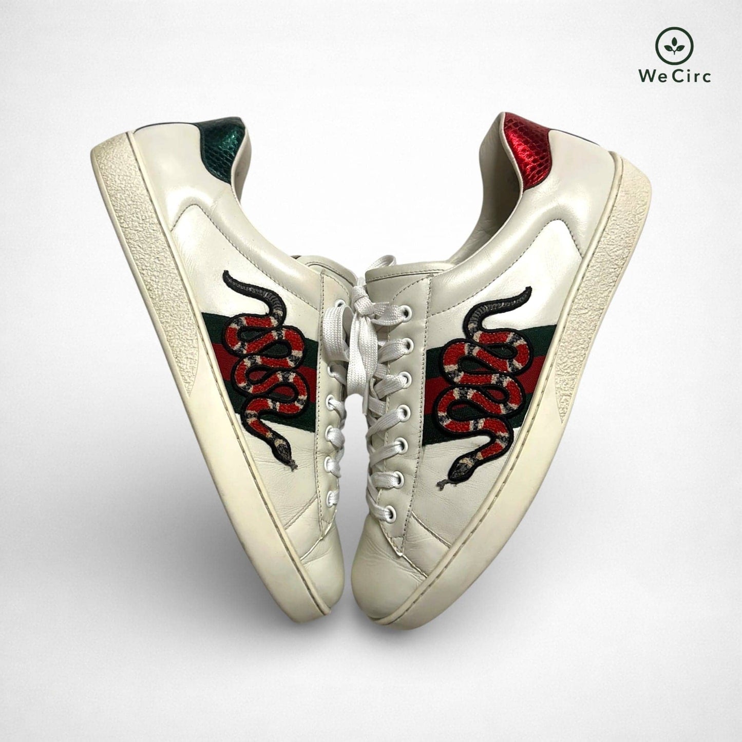 Ace Sneaker Schlange Print Weiß 46 - Detailbild