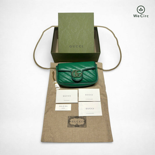 Marmont Mini Schultertasche Grün - Hauptansicht