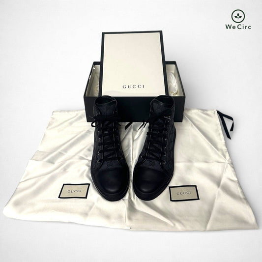 Gucci GG High Top Canvas Sneaker Schwarz 37.5 - Hauptansicht