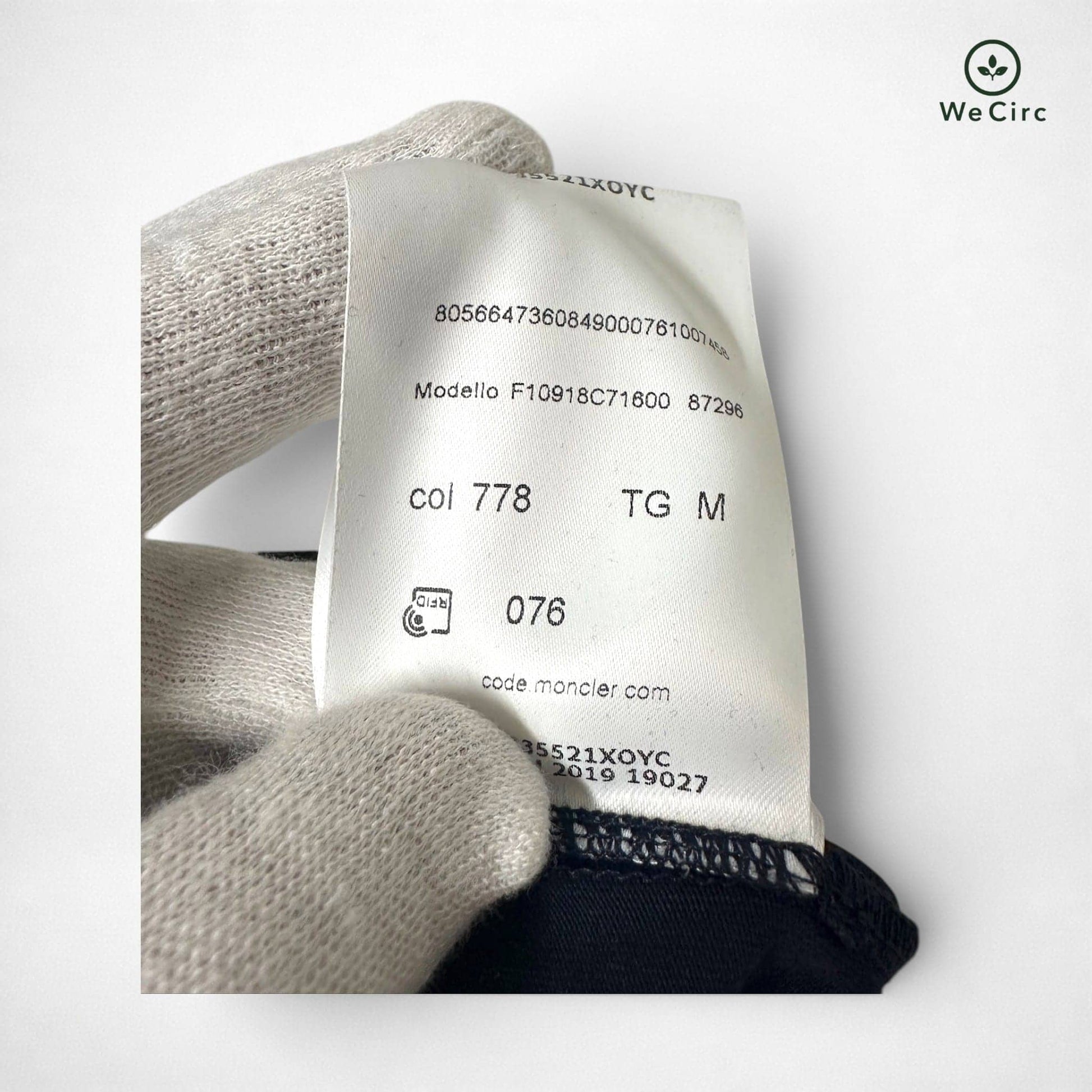 Basic Logo Shirt mit dreifarbigem Besatz Navy M - Detailbild